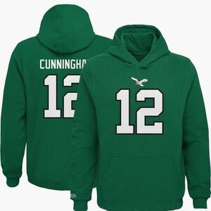 Mitchell & Ness Eagles Randall Cunningham Hoodie - XL | Color: Kelly Green